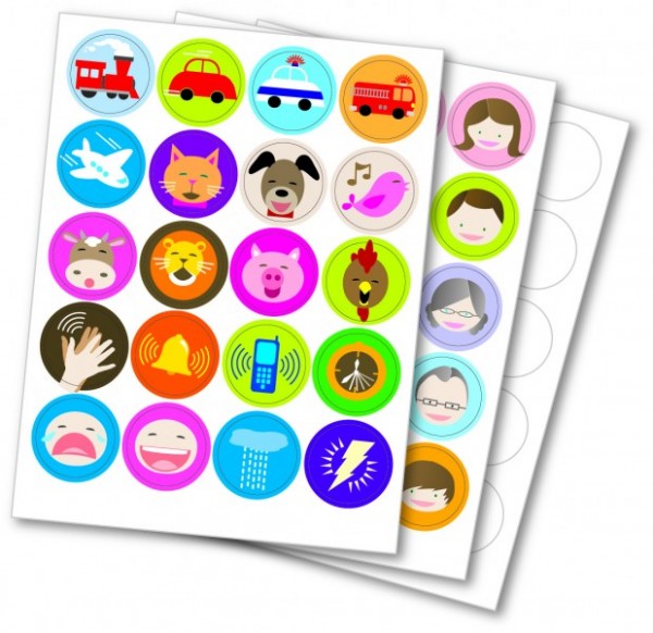 Anybook 60 und 15 Sticker blanko 800-er Set