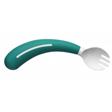 Kindergabel Henro-Grip für Linkshänder / grün