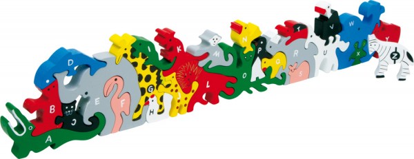 Große Tierparade - das Zahlen- und Buchstaben-Puzzle