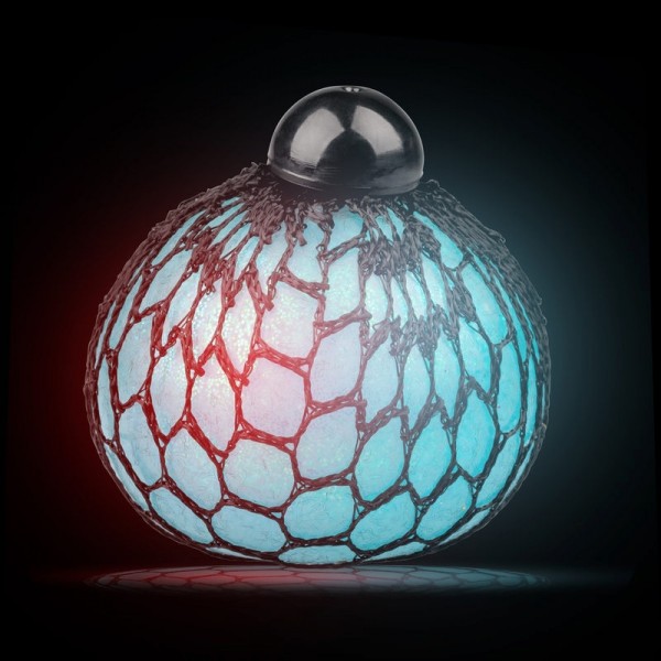 Leuchtender Metallic-Blasenball