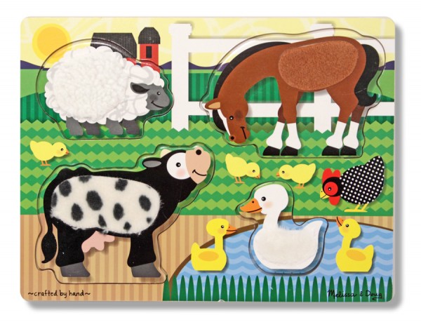 Großes Fühlpuzzle Bauernhoftiere