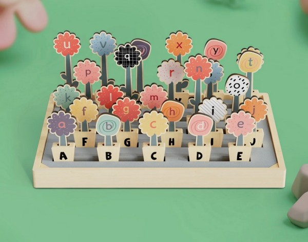 Blumix Blumen-Alphabet Steck-Spiel bei ARIADNE