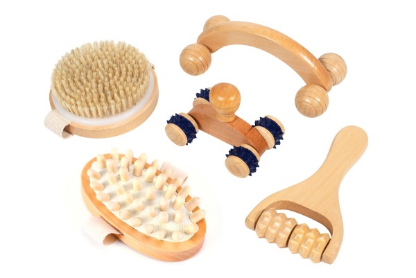 Massage-Set aus Holz