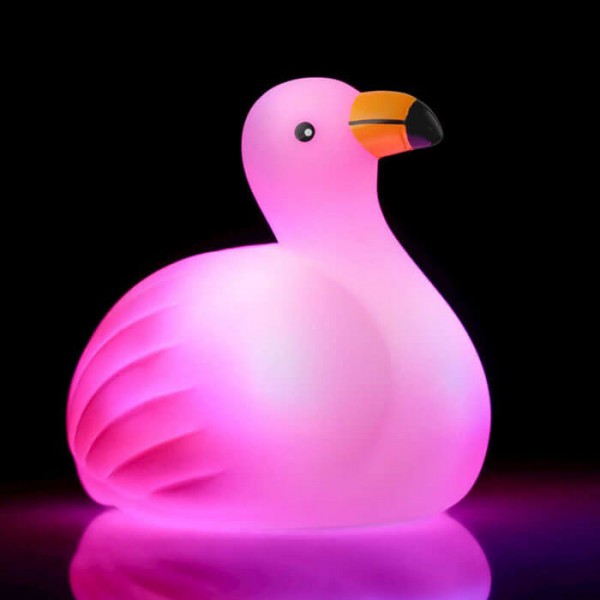 Leuchtender Bade-Flamingo