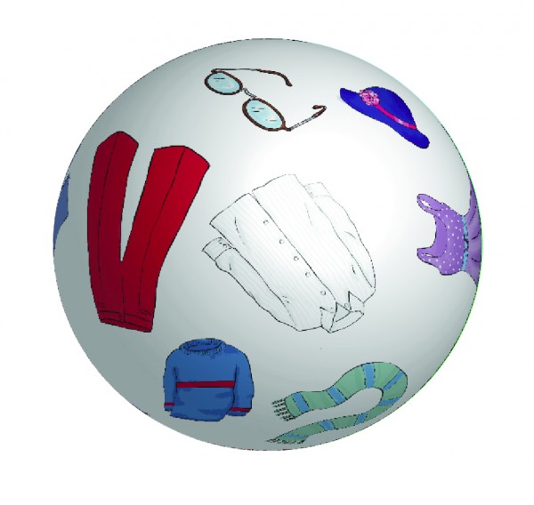 Wörterball Kleidungsstücke