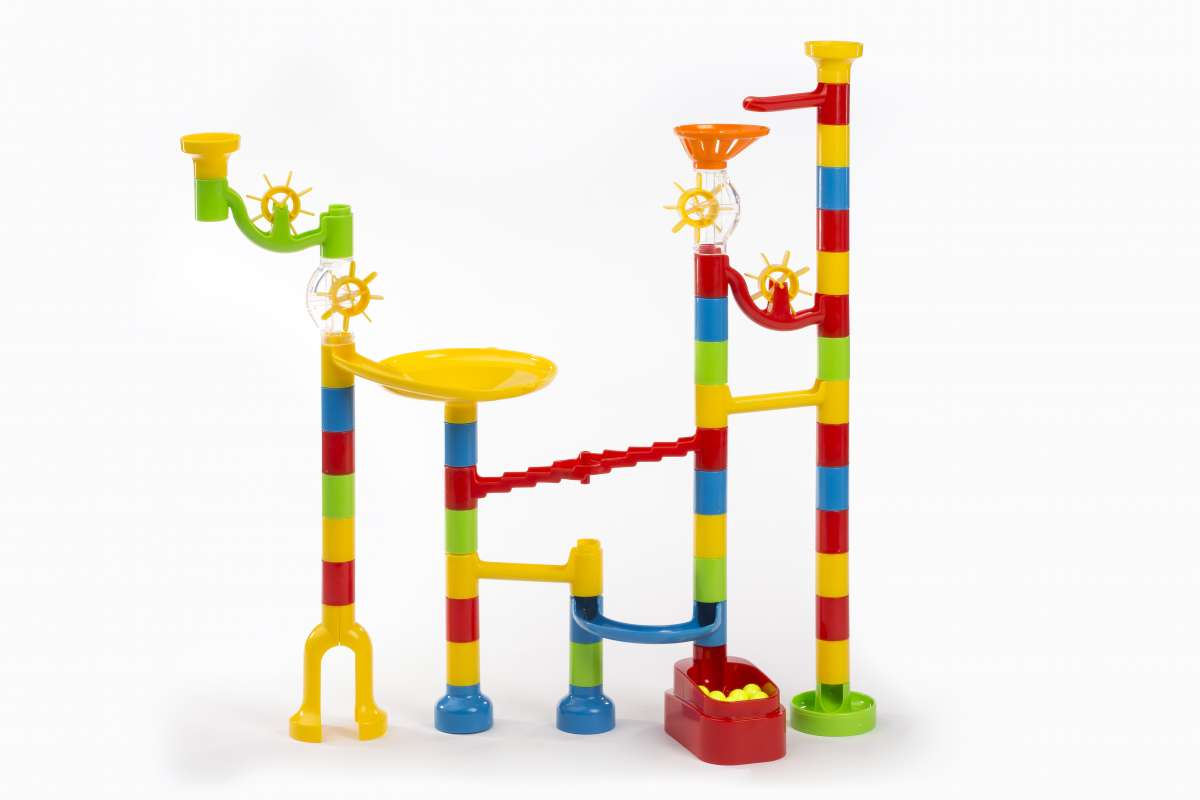 Große Murmelbahn mit 60 Teilen | inklusiv! - Ariadne Ideenshop