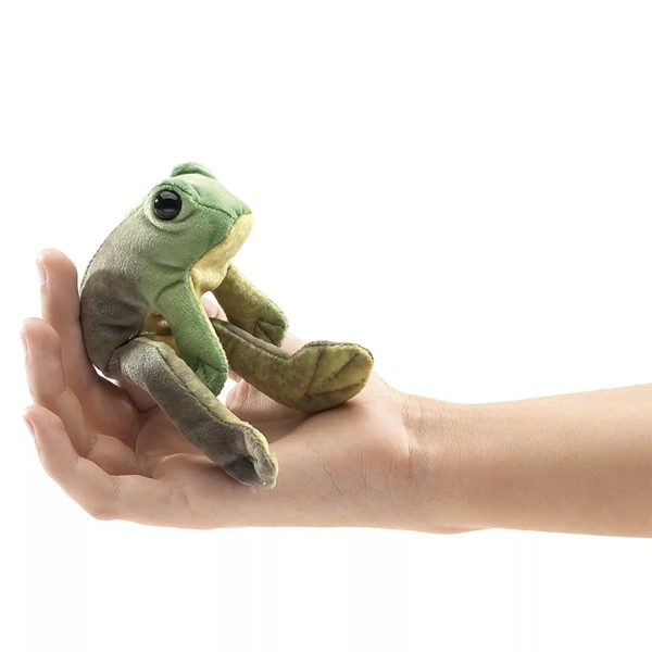 Mini Frosch - Handpuppe sitzend bei ARIADNE