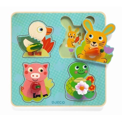 Entdecker-Puzzle Lustige Tiere