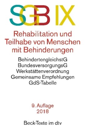 SGB IX, Rehabilitation und Teilhabe behinderter Menschen